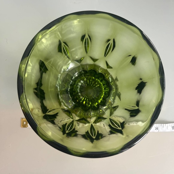 Vintage Green Glass Candy Dish - Picture 6 of 6